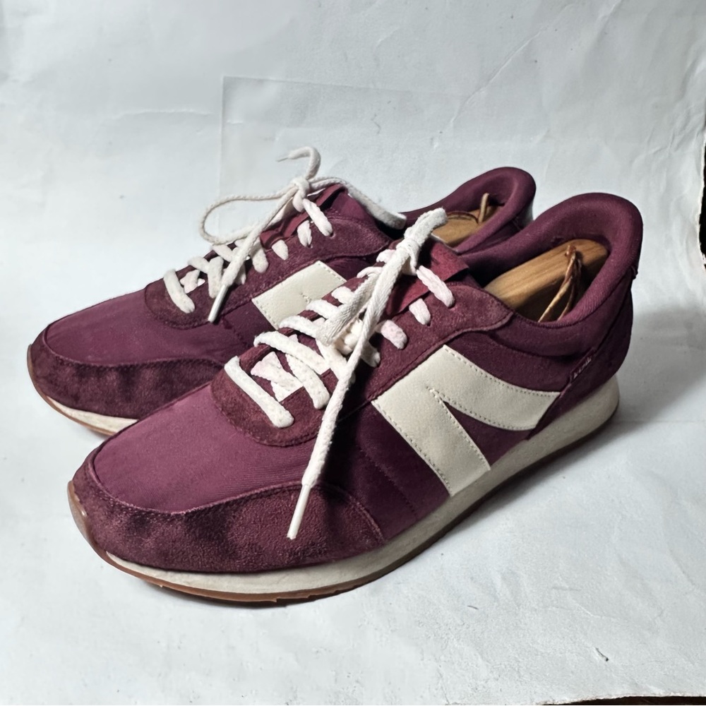 Kizik Milan Sneakers Merlot Mens 13 Womens 14 Burgundy Dark Red K3FCDMILWN07-1D - Picture 3 of 15